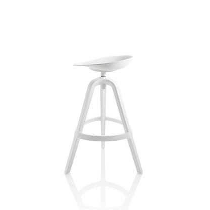 Set of 2 BONNY white indoor/outdoor stools