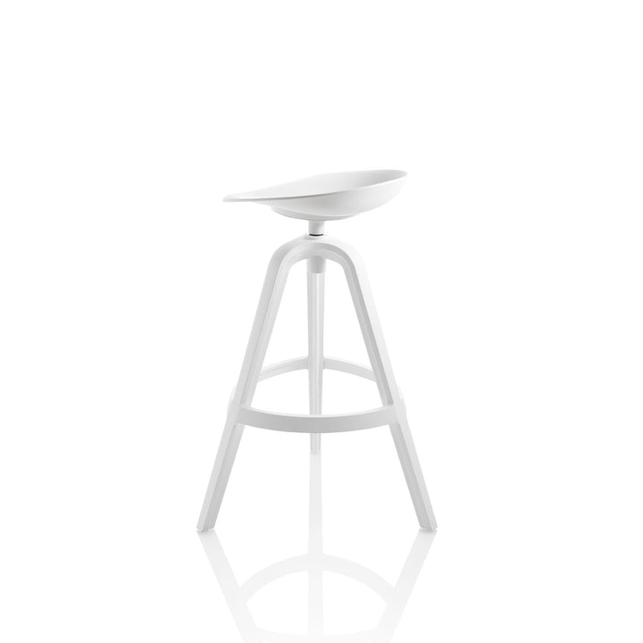 Set of 2 BONNY white indoor/outdoor stools