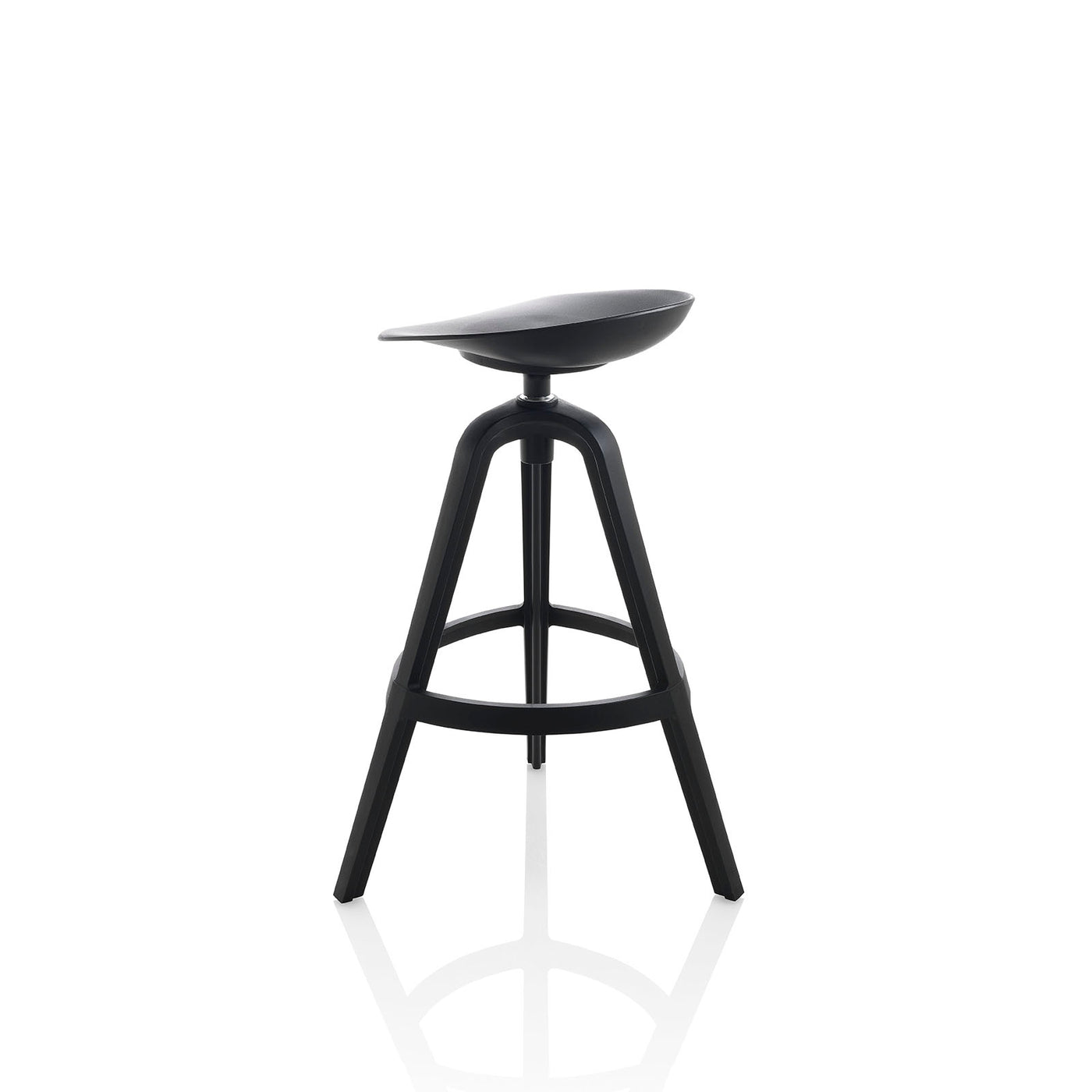 Set of 2 BONNY black indoor/outdoor stools