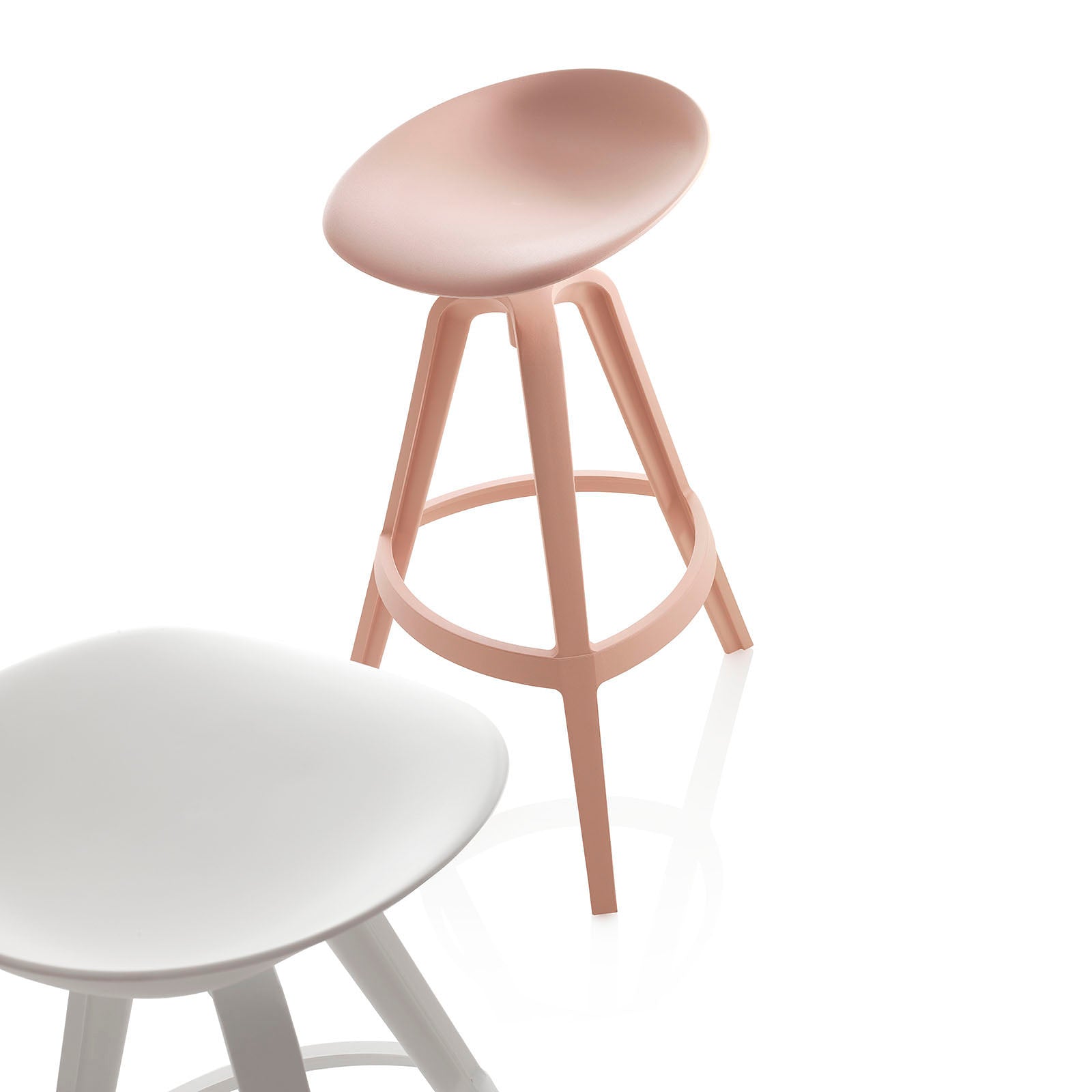 Set of 2 BONNY pink indoor/outdoor stools