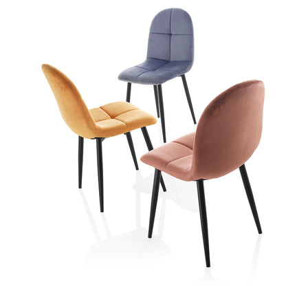 4er-Set gelbe Stühle BLAIR