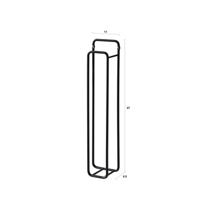 GUMI black vertical wall towel holder