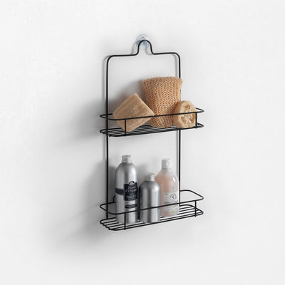 Wall shelf with AIR suction cups