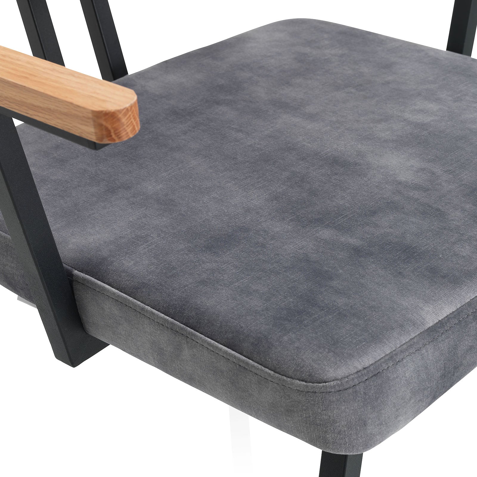 Set 2 sedie PIPER grigio acciaio