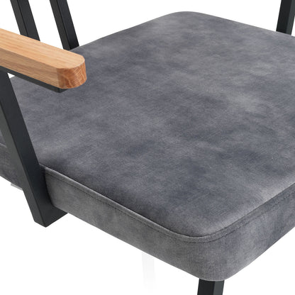 Set 2 sedie PIPER grigio acciaio