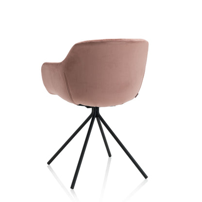 Set 2 sedie ODETTE rosa corallo
