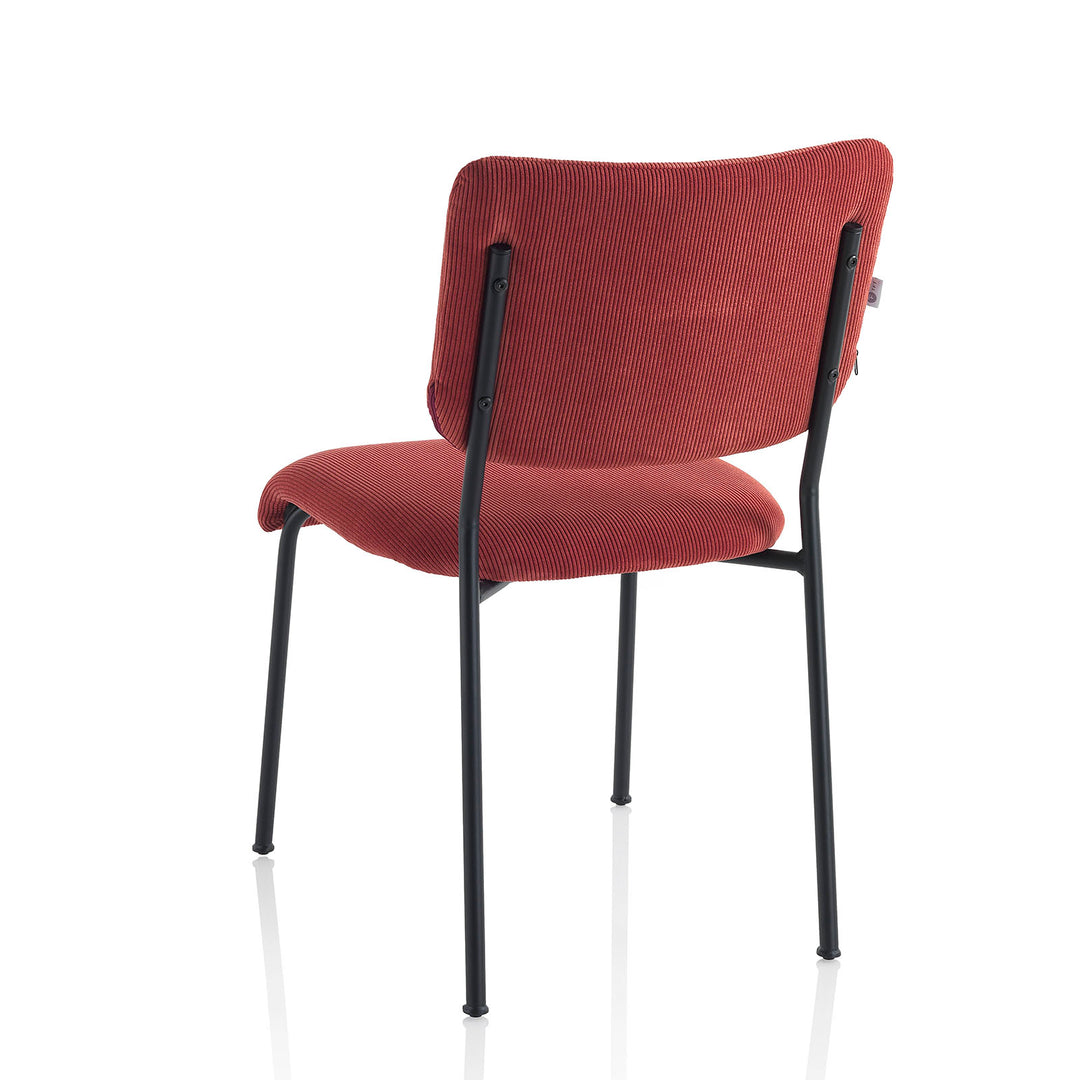Set 2 sedie ZOE rosso corallo