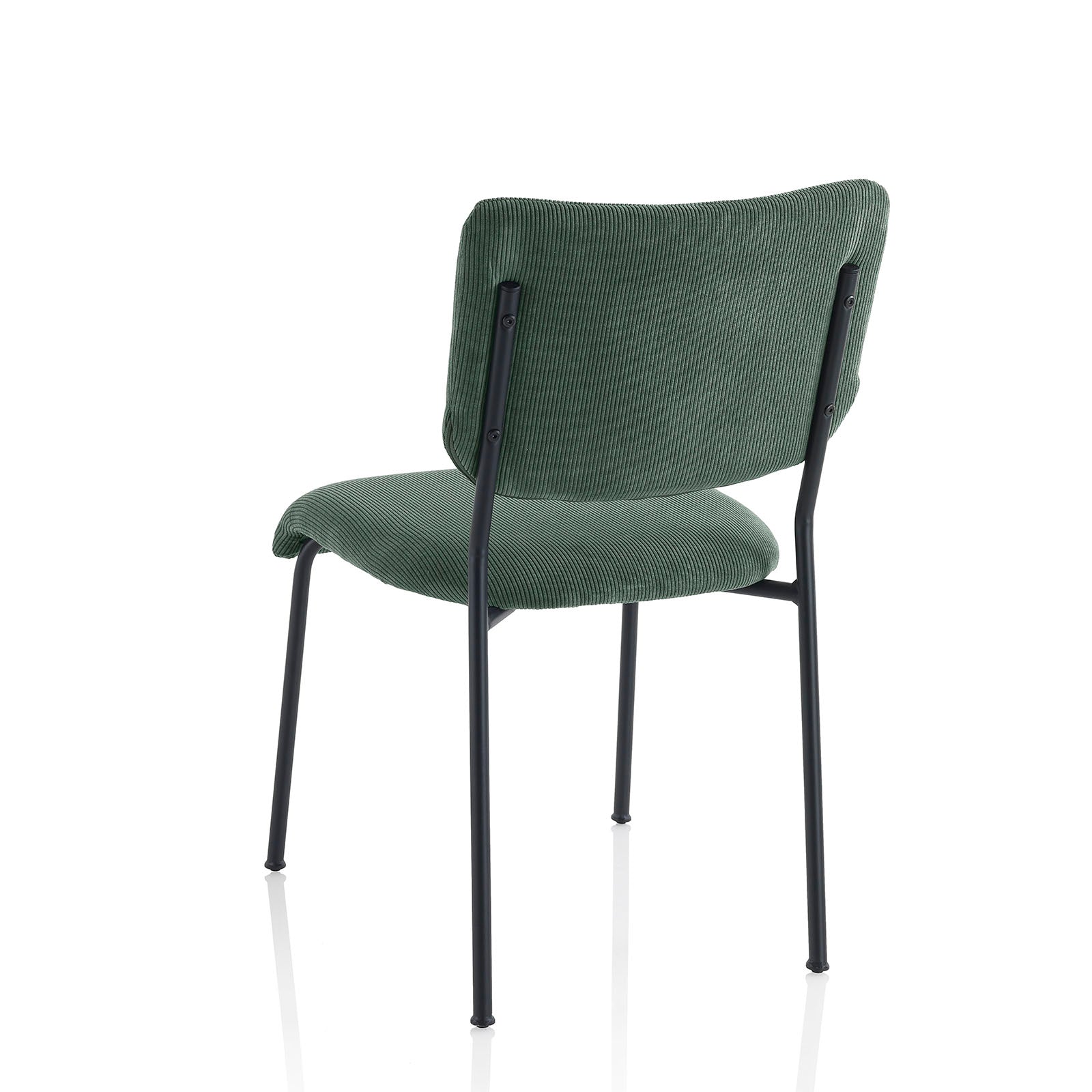 Set mit 2 flaschengrünen ZOE-Stühlen