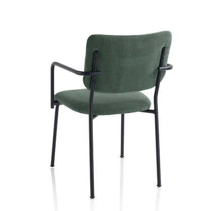 Set 2 sedie con braccioli ZOE verde bottiglia