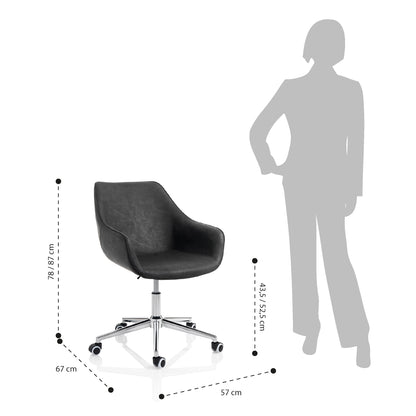Sedia da ufficio DOWA nero