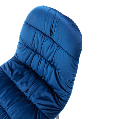 Set mit 4 ozeanblauen SANDY-Stühlen