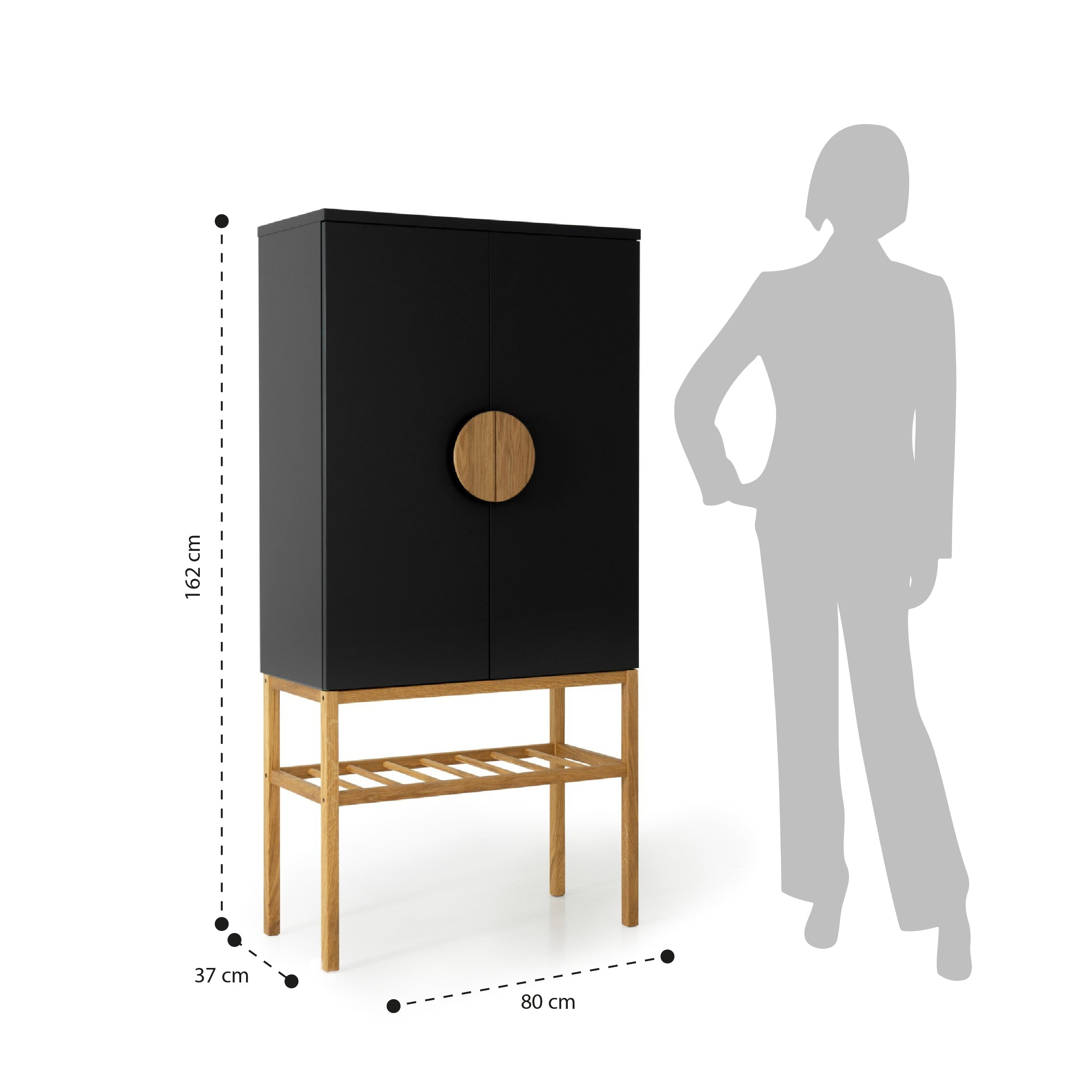Credenza alta PATONG nero