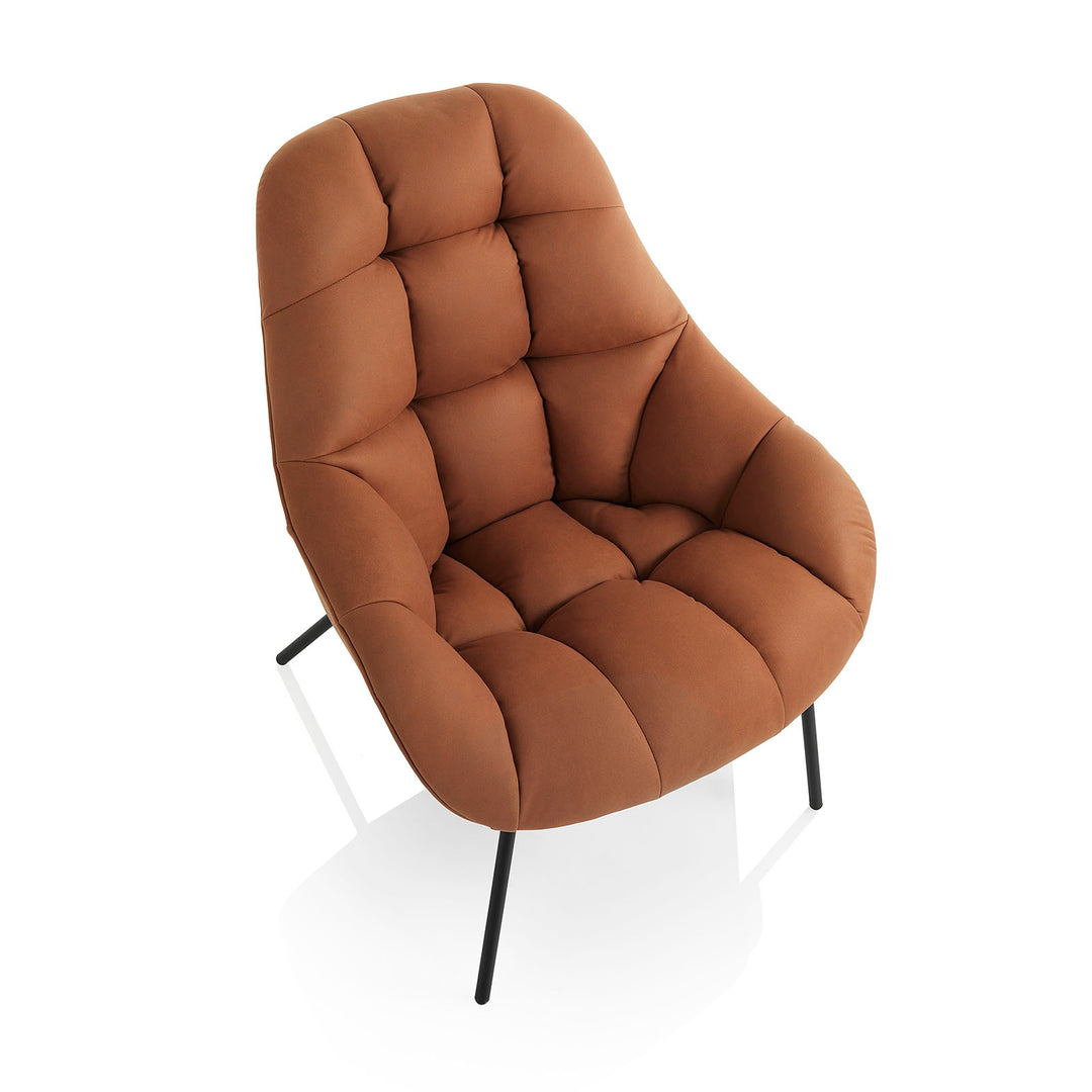 Brauner LAMIA-Sessel