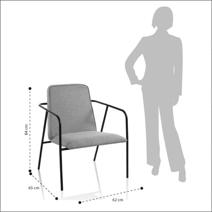 Grauer MINYA-Sessel