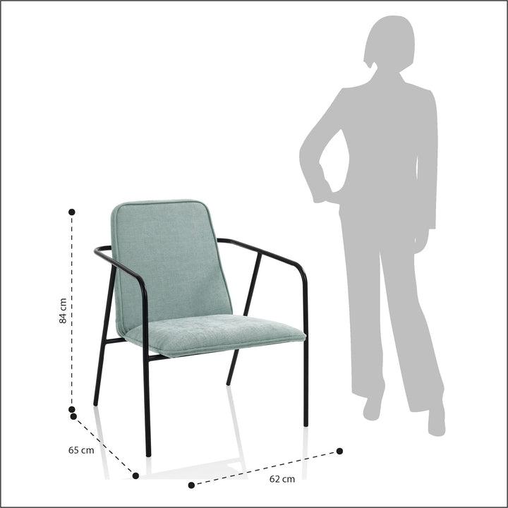 MINYA mint green armchair