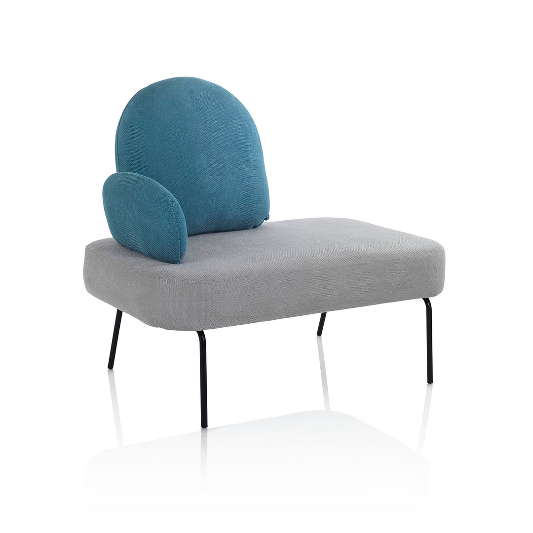 Bench CHESSY grey/light blue