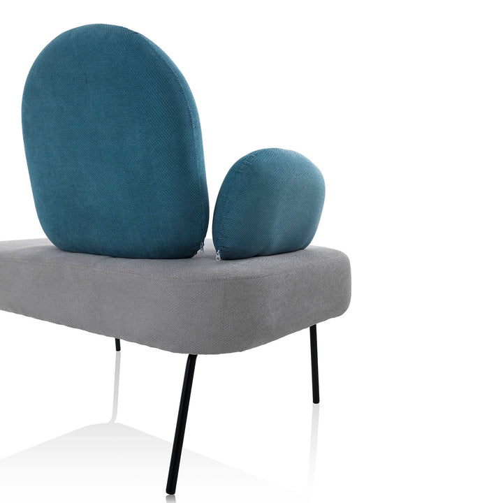 Bench CHESSY grey/light blue