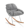LEON gray rocking armchair