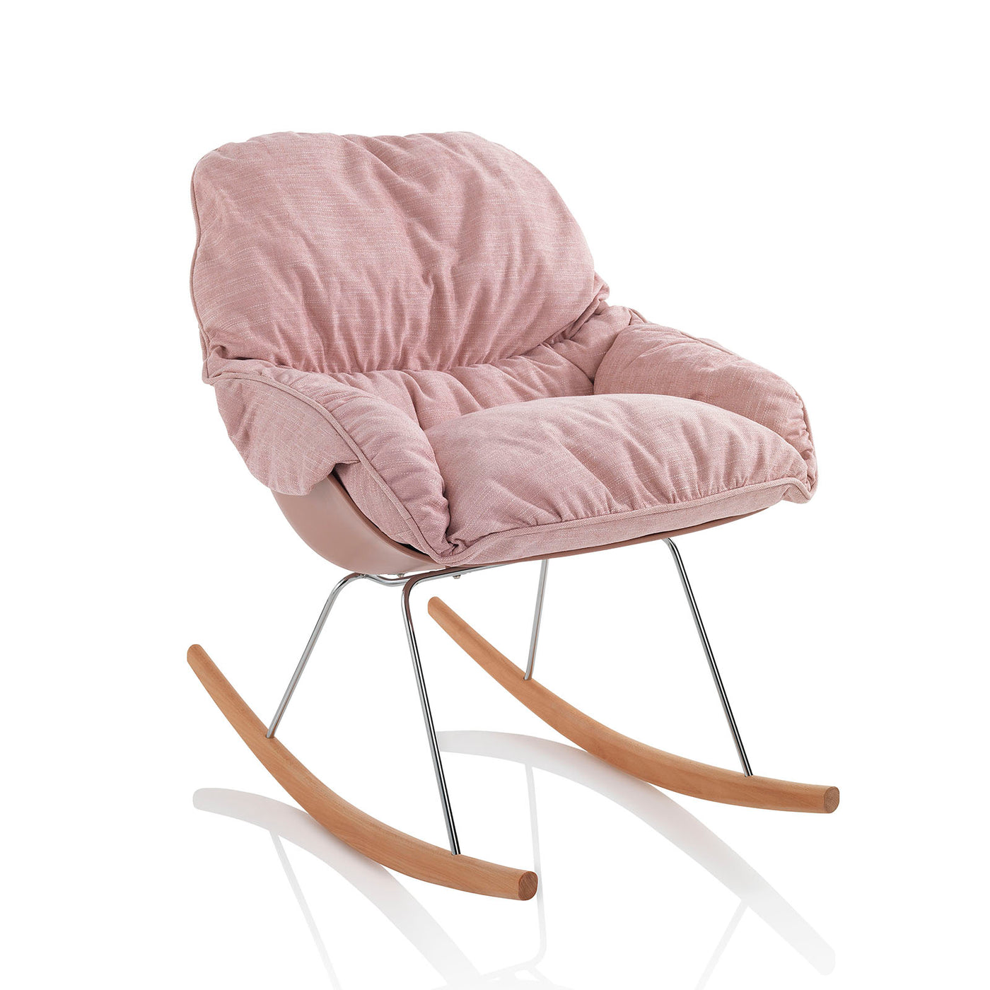 LEON pink rocking armchair