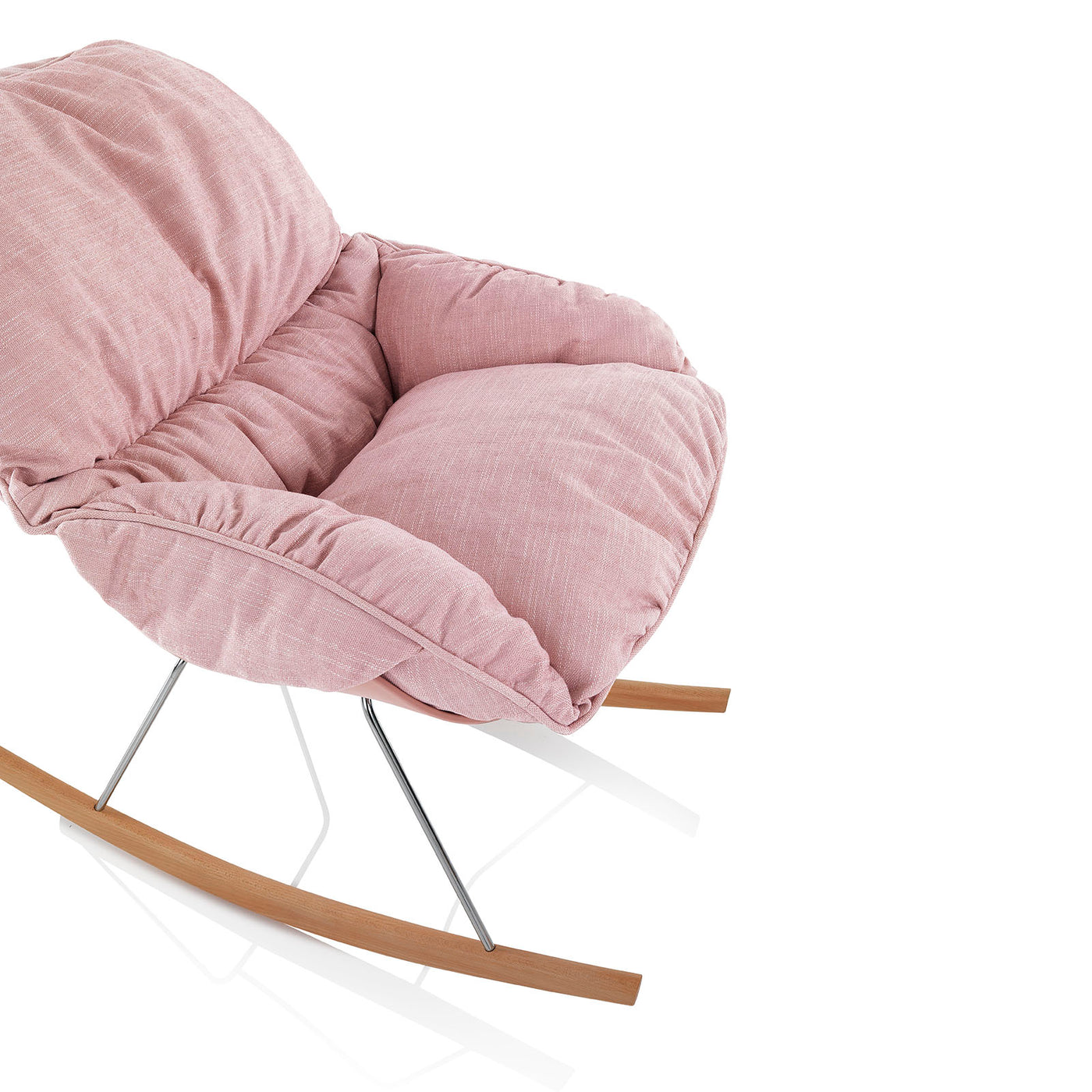 LEON pink rocking armchair