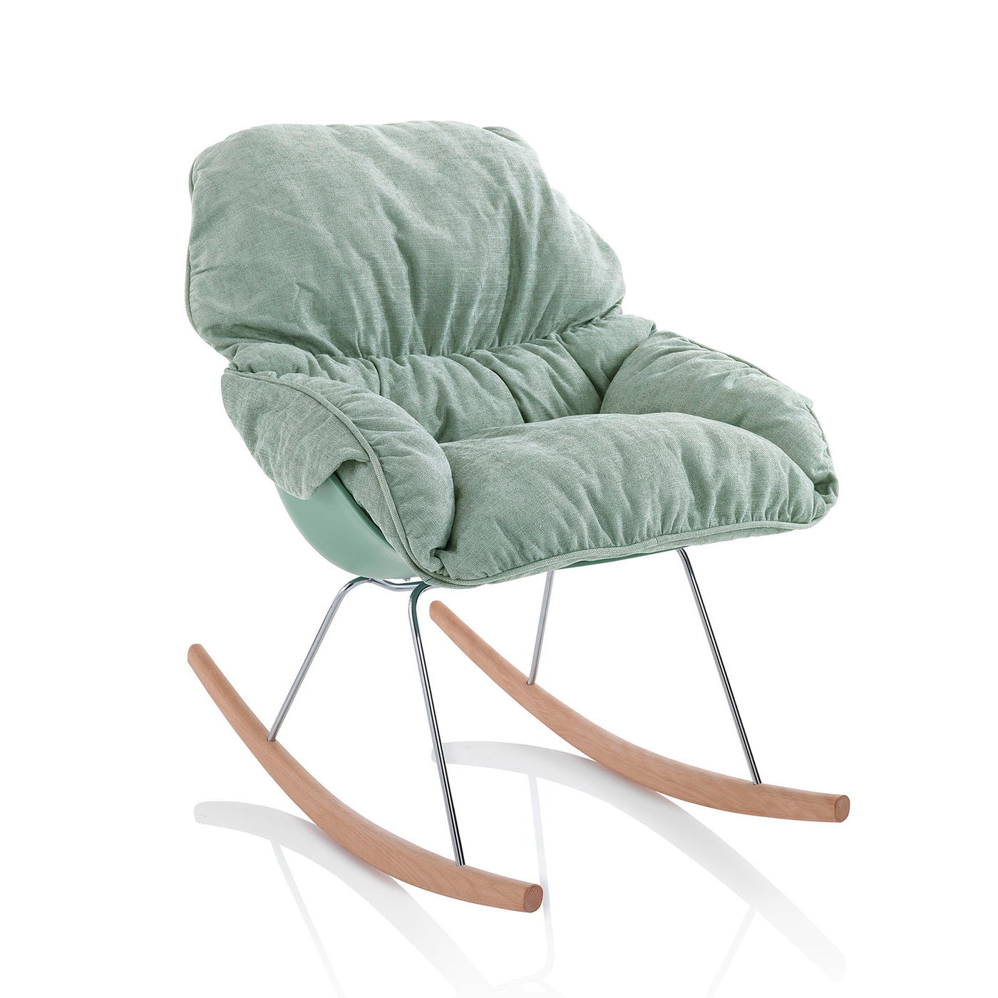 LEON mint green rocking armchair