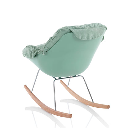 LEON mint green rocking armchair
