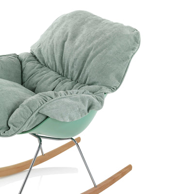 LEON mint green rocking armchair