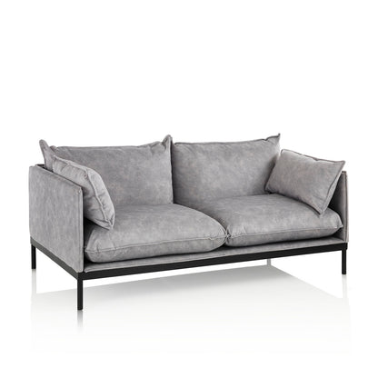 BRACH graues 2-Sitzer-Sofa