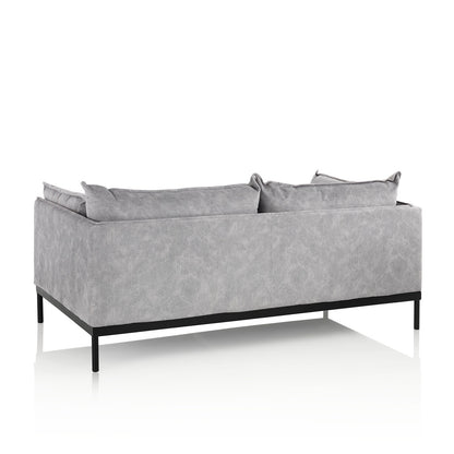 BRACH graues 2-Sitzer-Sofa
