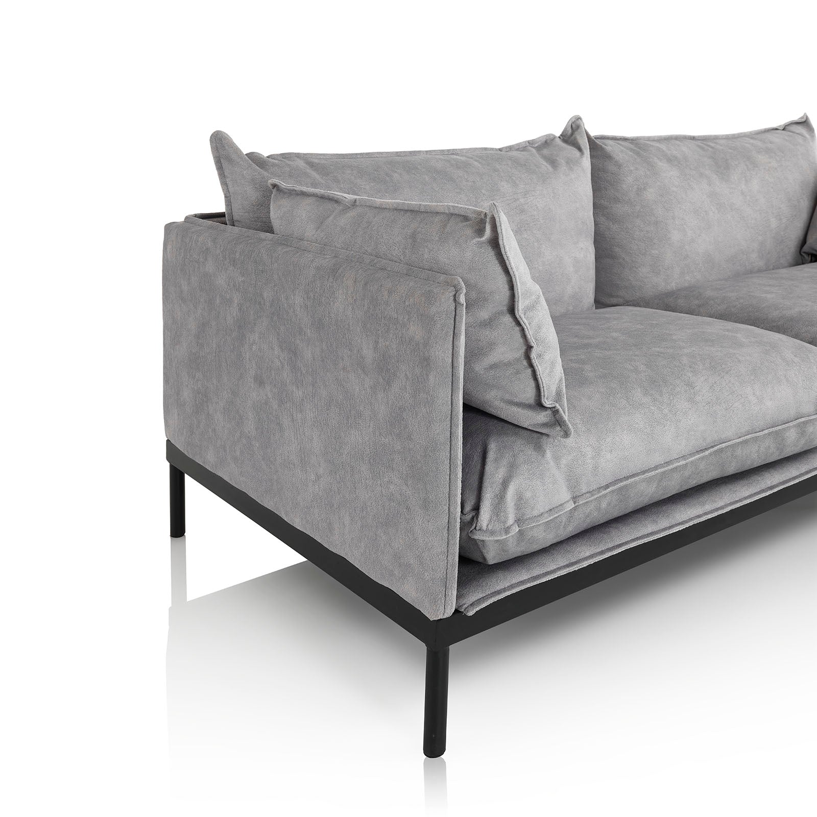 BRACH graues 2-Sitzer-Sofa