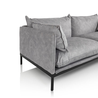 BRACH graues 2-Sitzer-Sofa