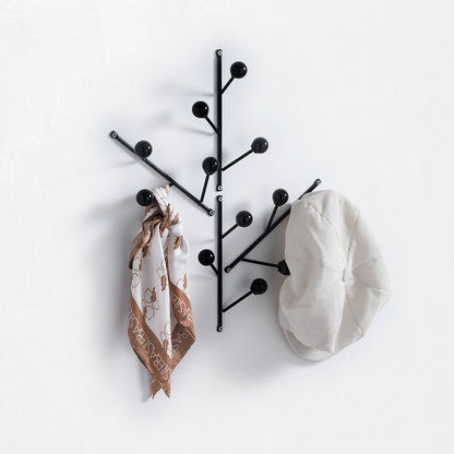 Set of 4 black KI coat hangers