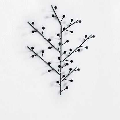 Set of 4 black KI coat hangers