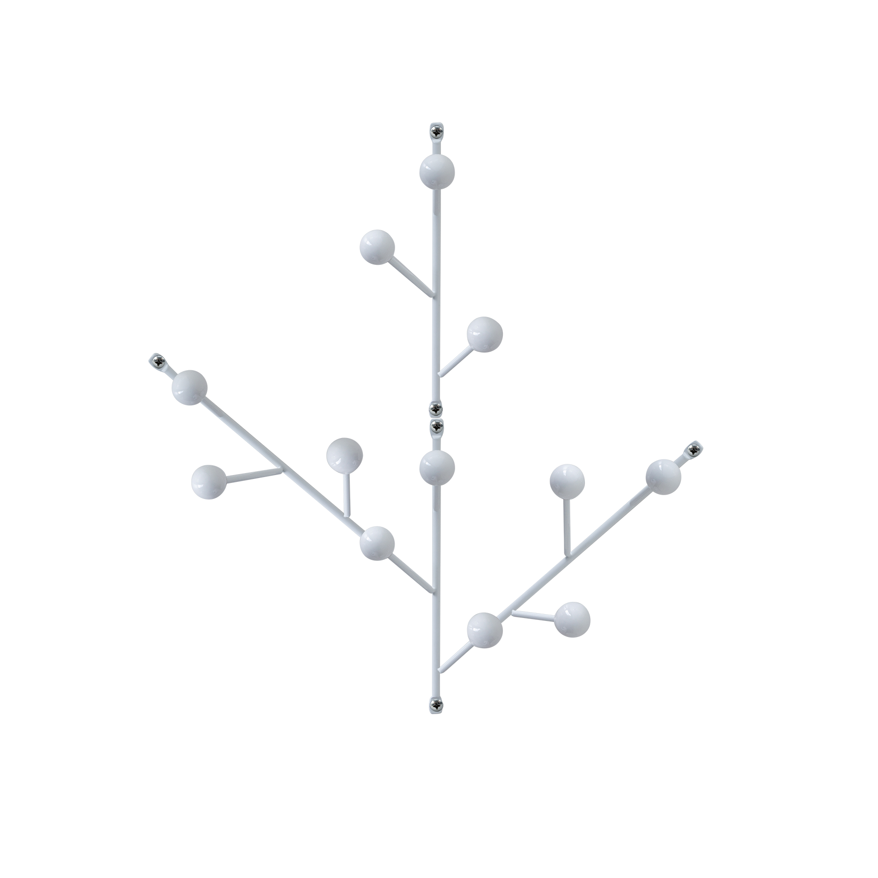 Set of 4 white KI coat hangers