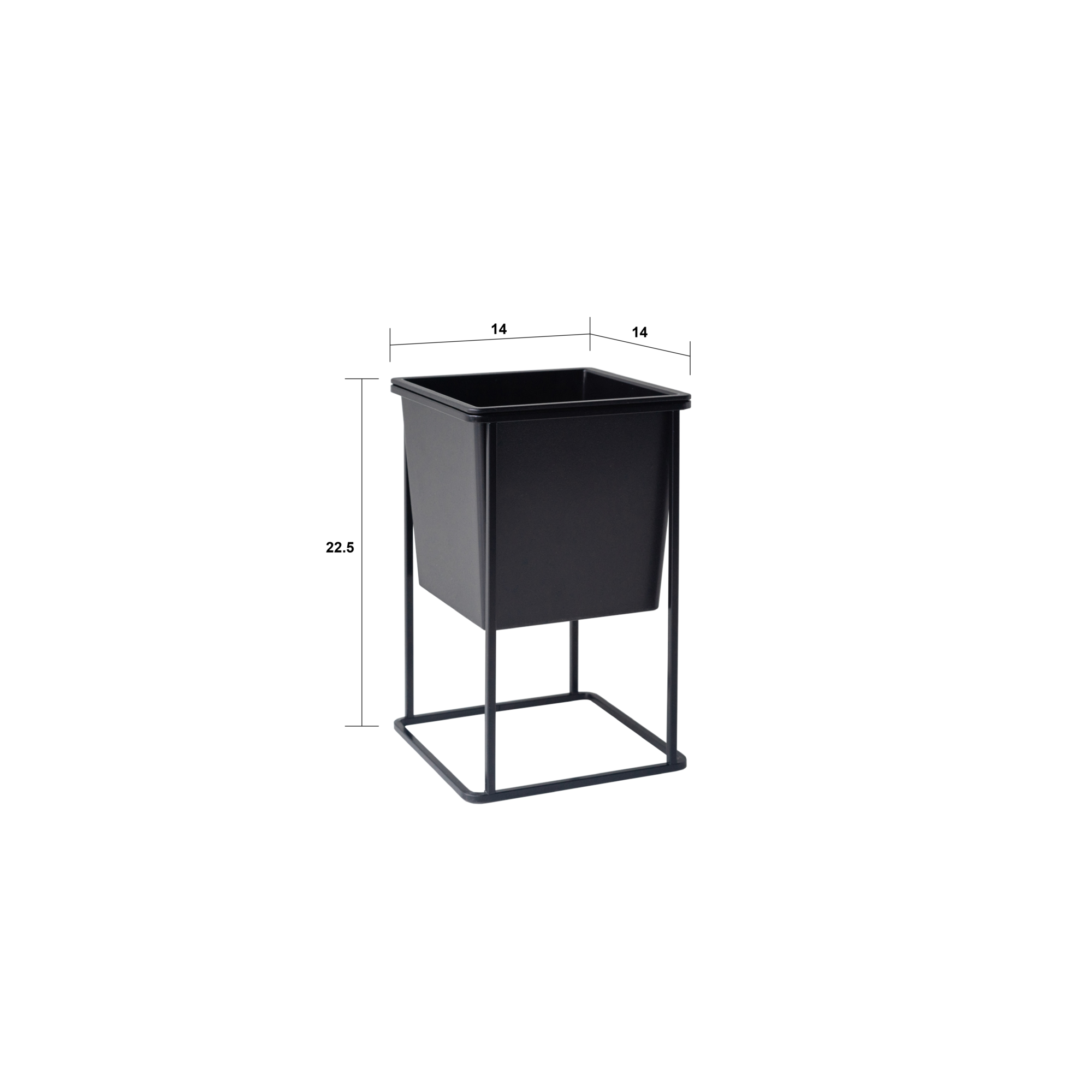 HUA Single Plant Support Black