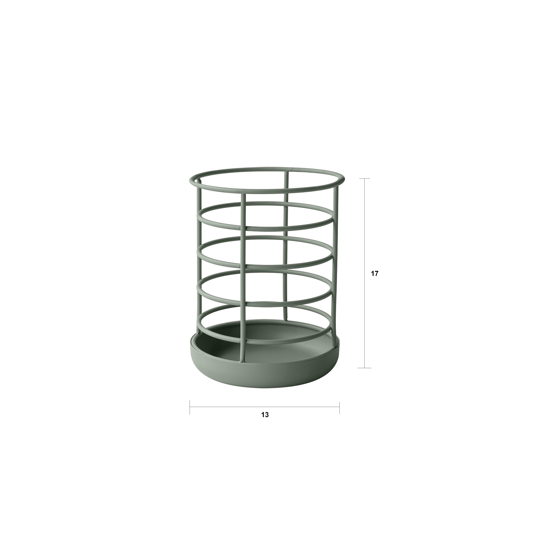 RYO green kitchen utensil holder