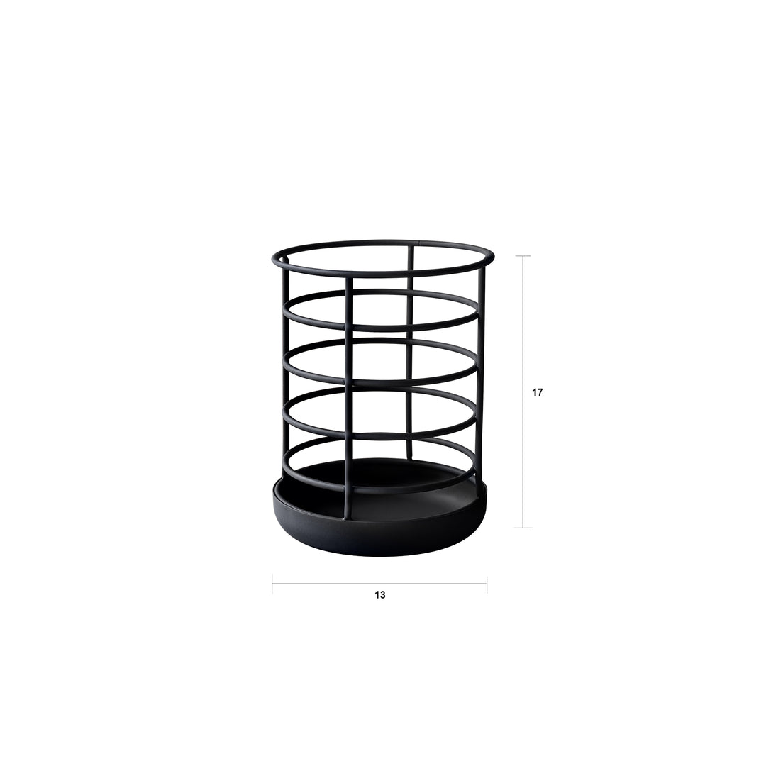 RYO black kitchen utensil holder
