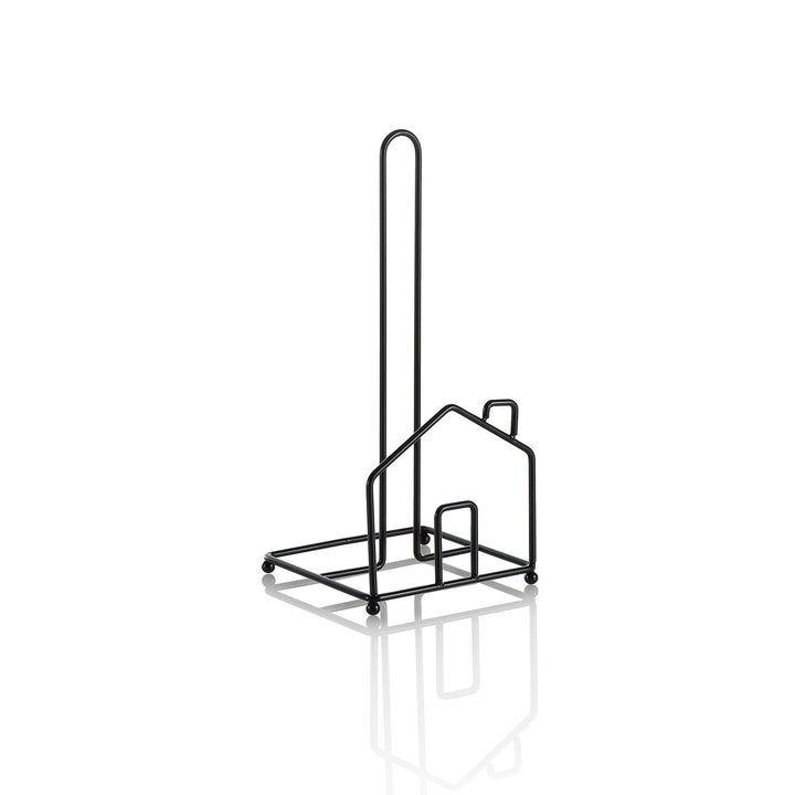 JIA black kitchen roll holder