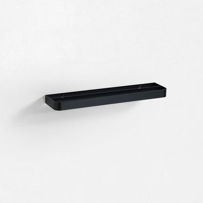 Black JIRO wall mounted towel rail 2 rods