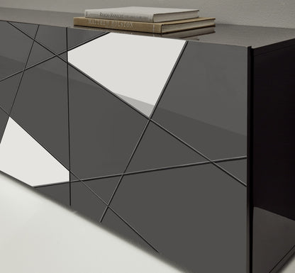 GRIMILDE gray TV stand
