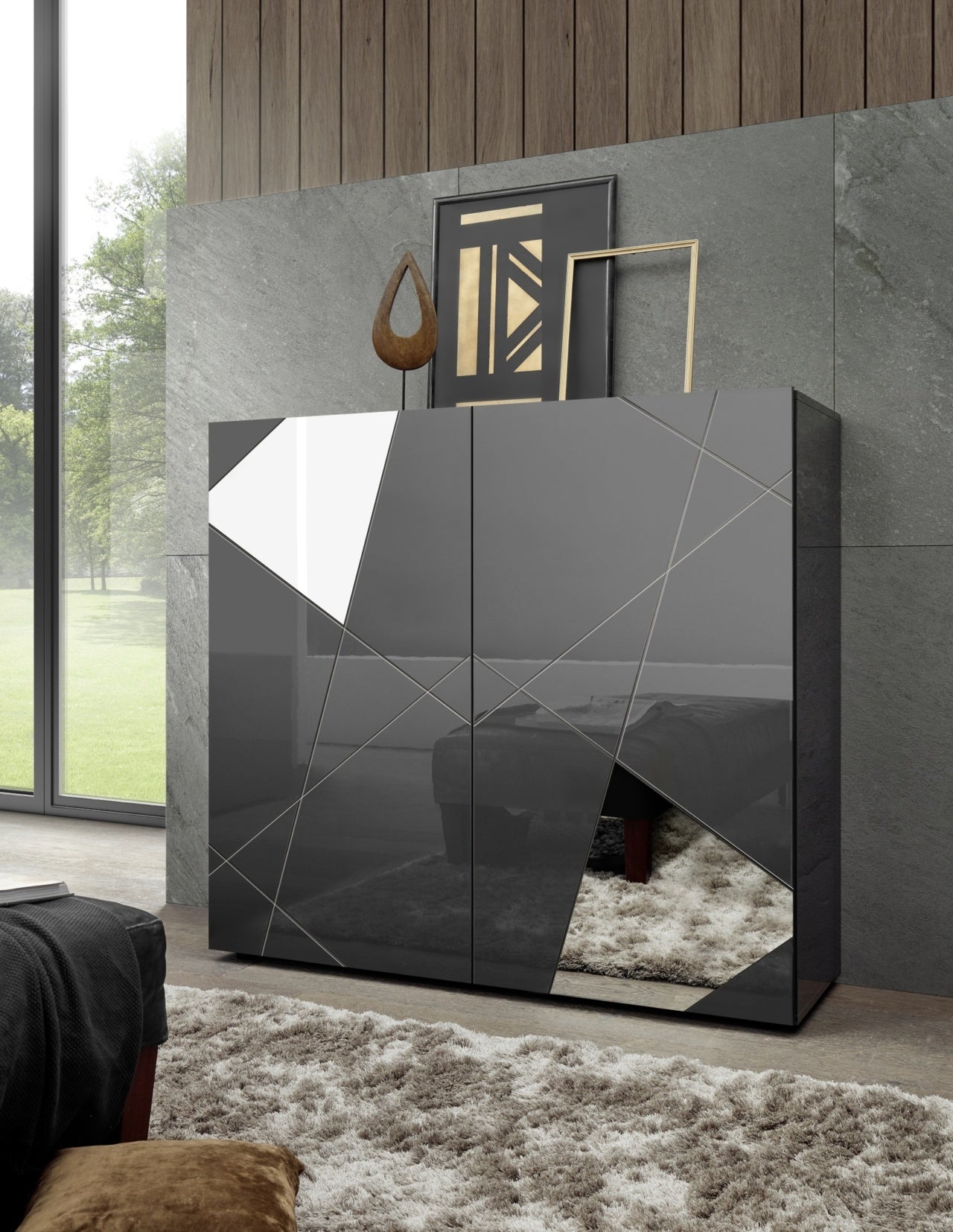 GRIMILDE Sideboard grau