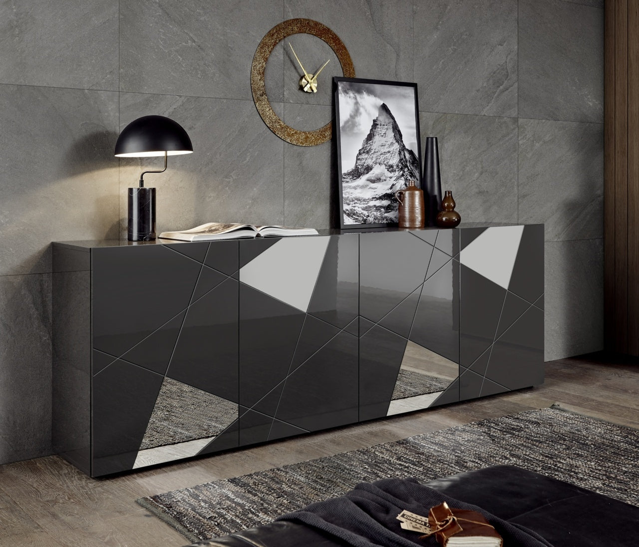 GRIMILDE gray buffet