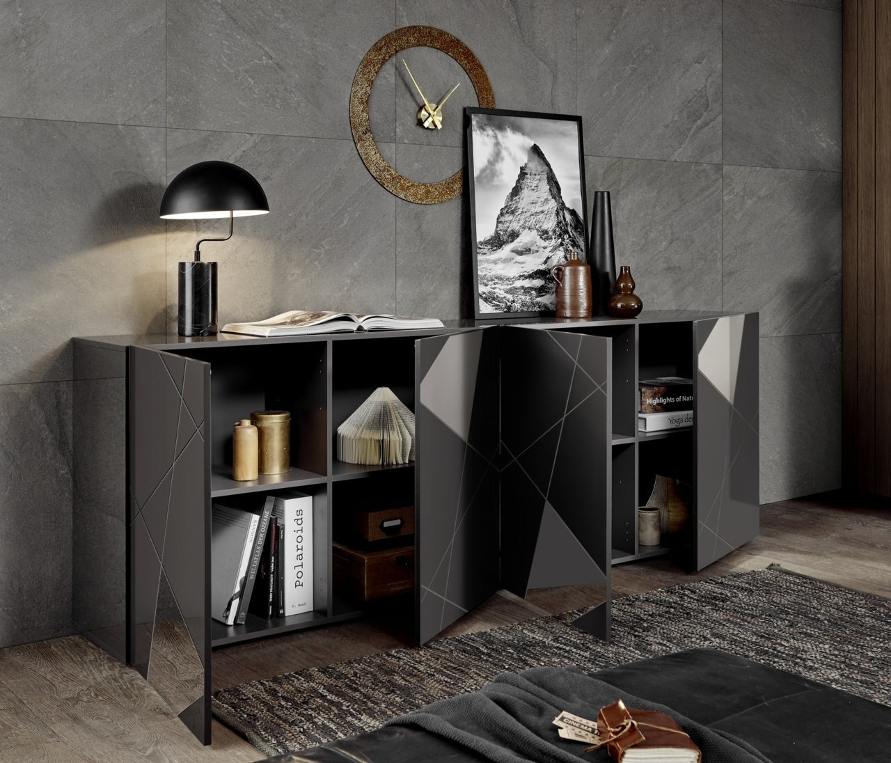 GRIMILDE gray buffet