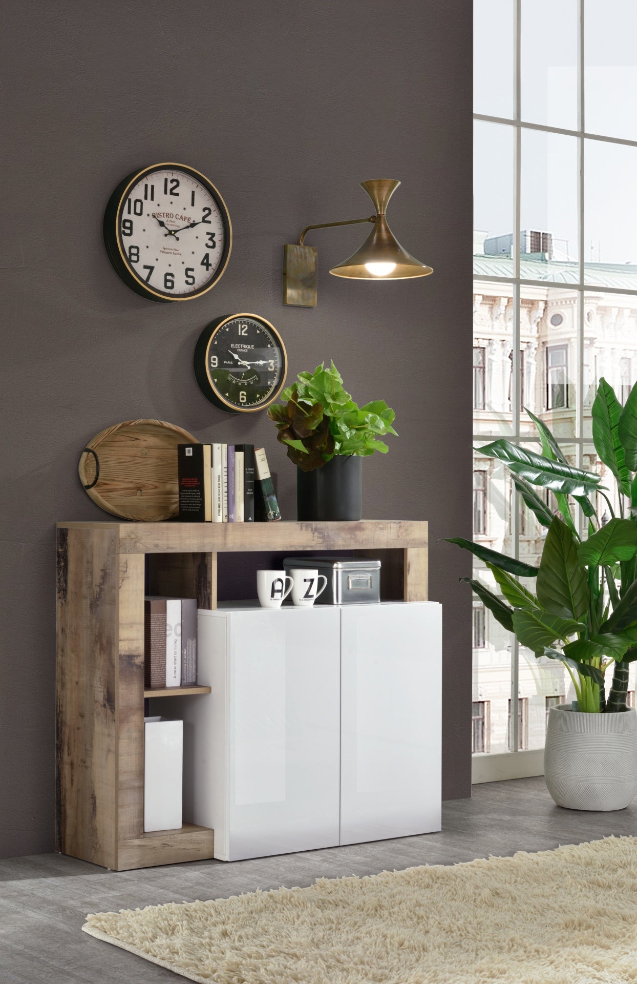 Entrance NETTUNO white/pear