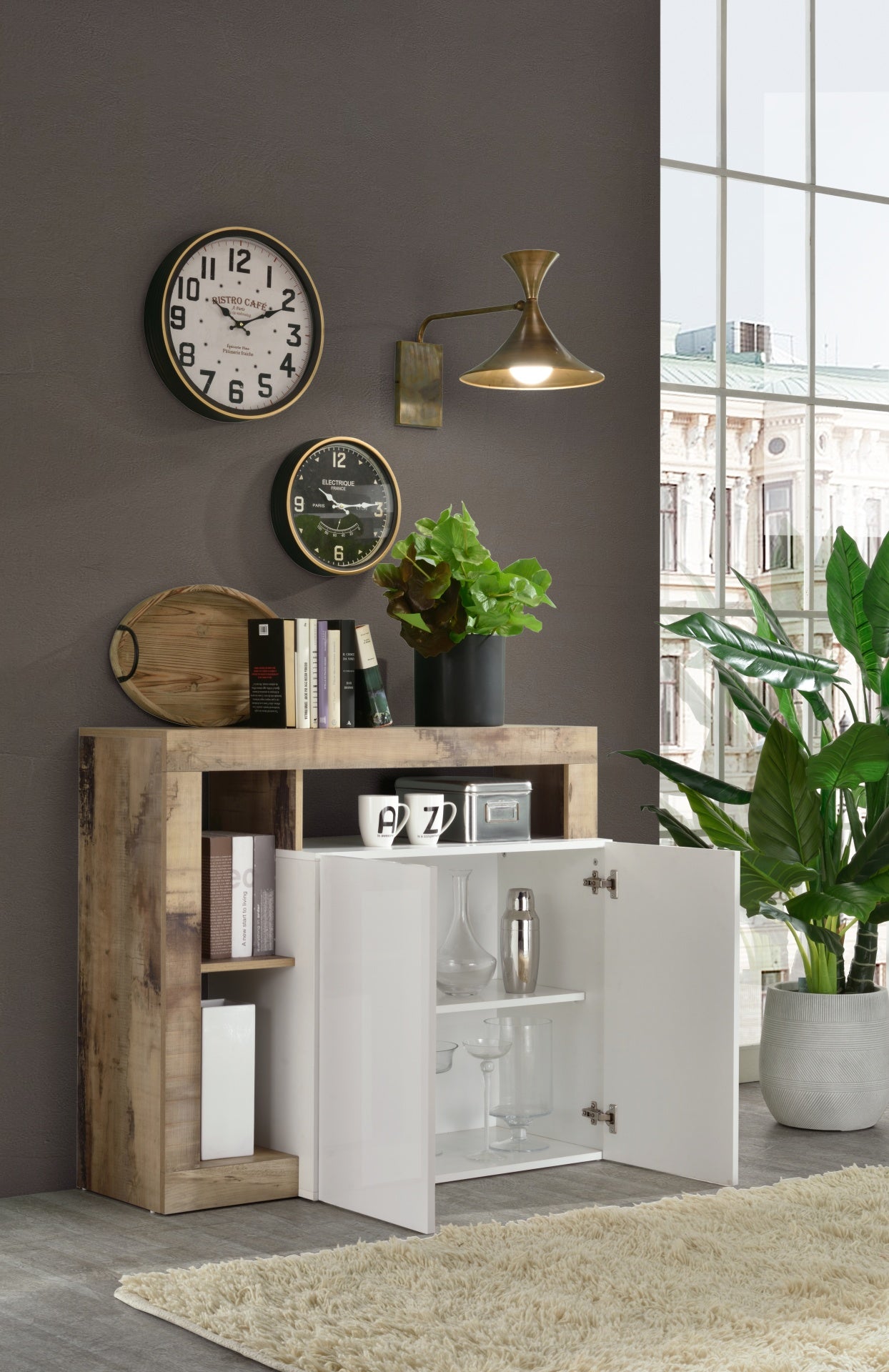 Entrance NETTUNO white/pear