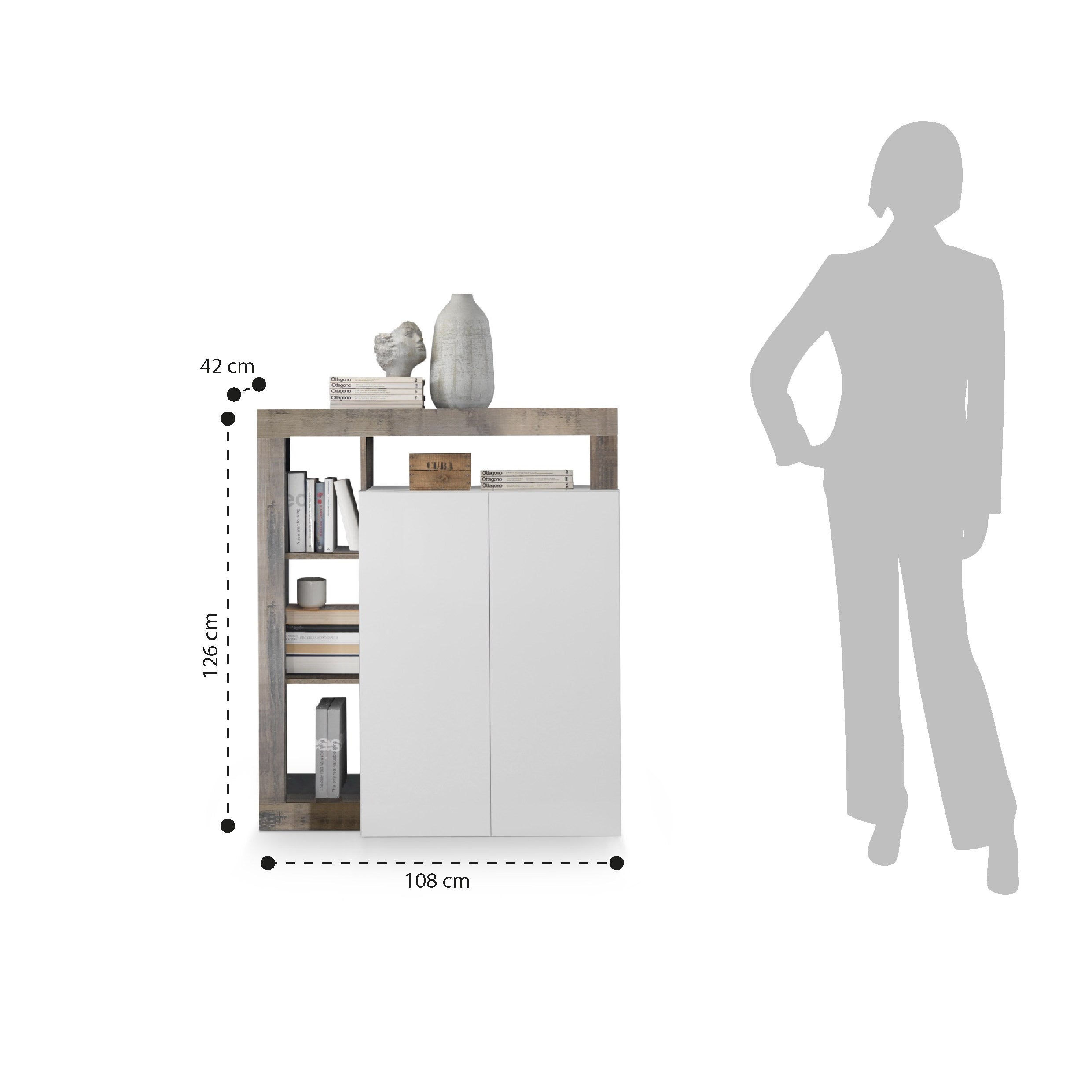 NETTUNO white/pear sideboard