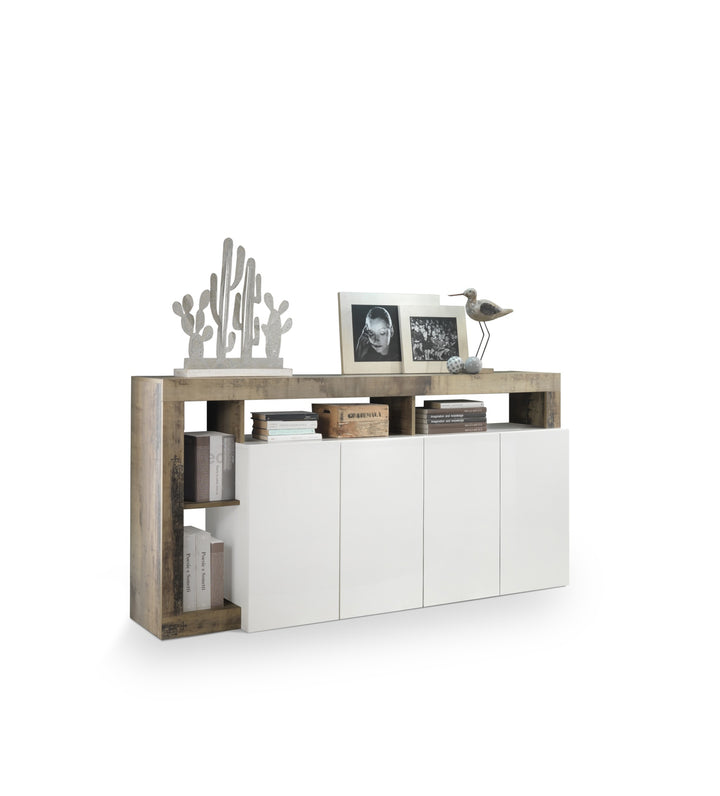 Buffet NETTUNO bianco/pero 184cm