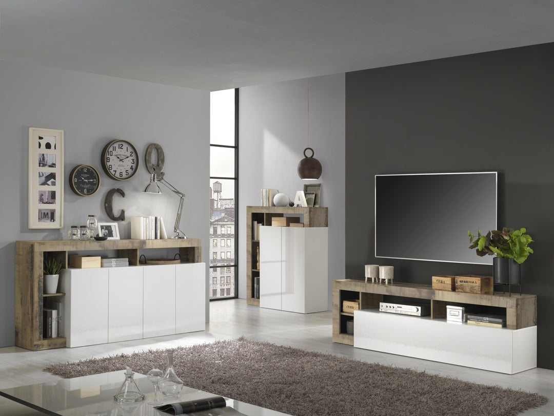 Buffet NETTUNO bianco/pero 184cm