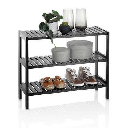 FLOBY black shelf/shoe rack