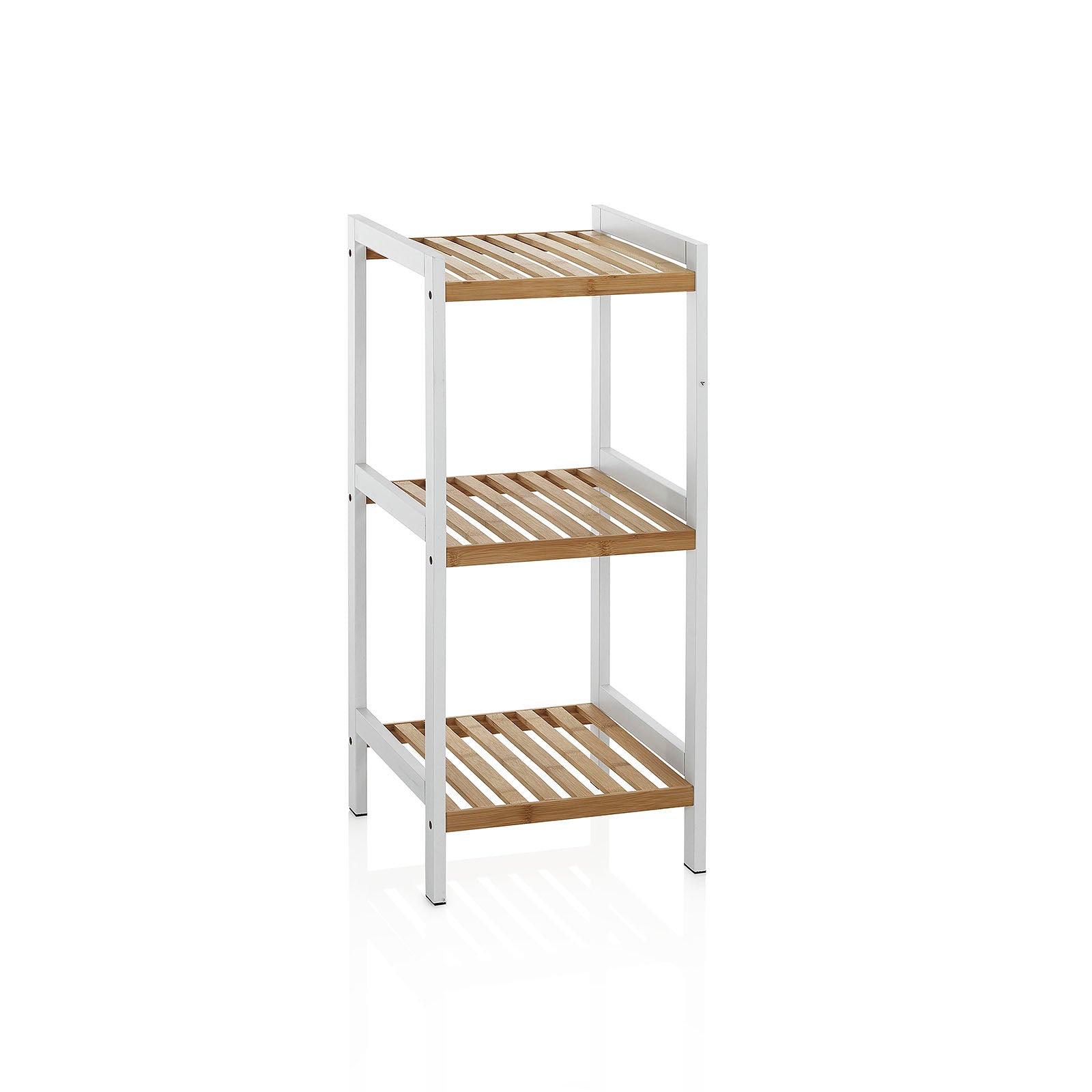 Well Home Scarpiera In Legno Naturale 3 Ripiani 77x26x40 Cm - Mobile Da Ingresso Pratico Ed Elegante